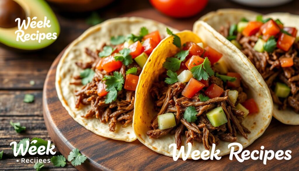 shredded beef tacos